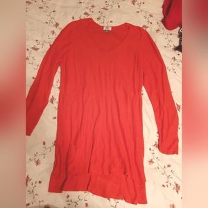 Old Navy high slit tunic sweater color:deep orange  sz XXL